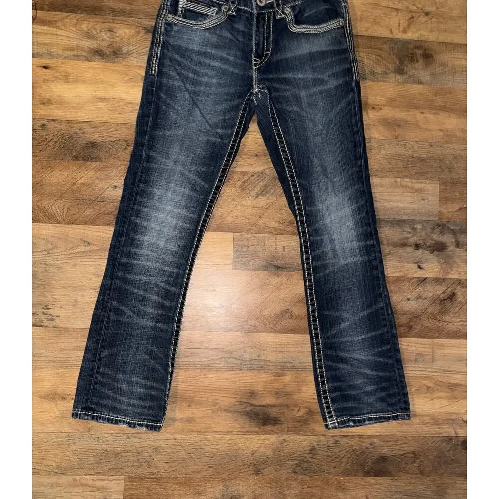 Buckle Black men’s bootleg blue jeans - Picture 10 of 16